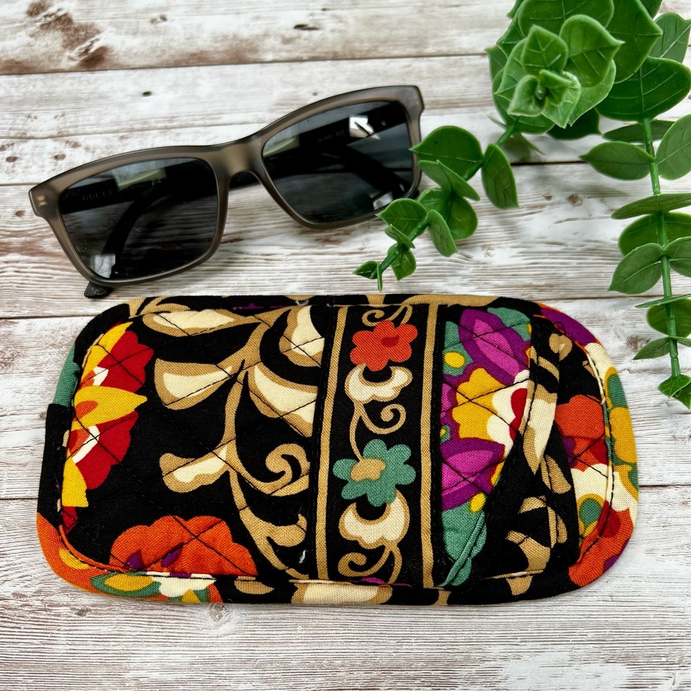 Vera Bradley Padded Floral Double Eye Glasses Case NWOT